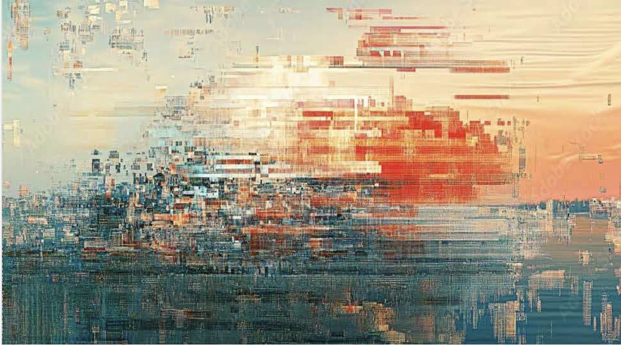 Abstraktes Titelbild zum Thema Transformation